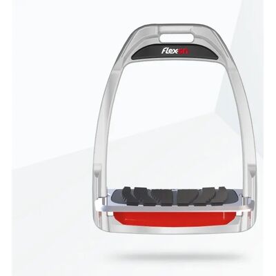 Aluminium Steigbügel geneigt Grip Pflaume Flex-On Hunter H Silber TU Aluminium Steigbügel geneigt Grip Pflaume Flex-On Hunter H Silber TU