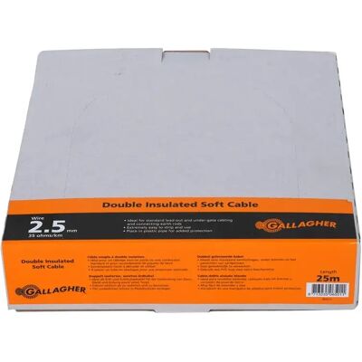 Flexibles Erdungskabel für Elektrozaun Gallagher 35 Ohm/km Grau 25 m Flexibles Erdungskabel für Elektrozaun Gallagher 35 Ohm/km Grau 25 m