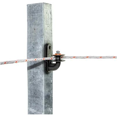 Isolatoren für Elektrozaun Winkelrolle für Eisenpfähle Gallagher (x5) Schwarz TU Isolatoren für Elektrozaun Winkelrolle für Eisenpfähle Gallagher (x5) Schwarz TU