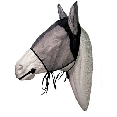 Fliegenmaske für Pferde mit Ohrenabdeckung Hispano Hipica Gris TU Fliegenmaske für Pferde mit Ohrenabdeckung Hispano Hipica Gris TU
