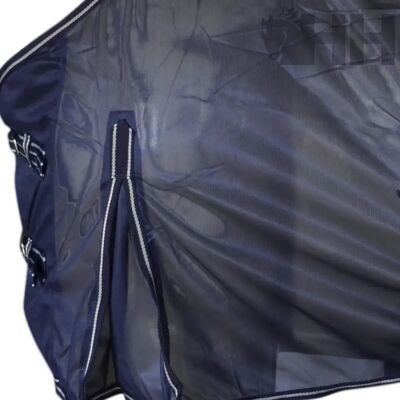 Fliegenschutzdecke für Pferde mit Trägern Hispano Hipica Cora Bleu 125/175 cm Fliegenschutzdecke für Pferde mit Trägern Hispano Hipica Cora Bleu 125/175 cm