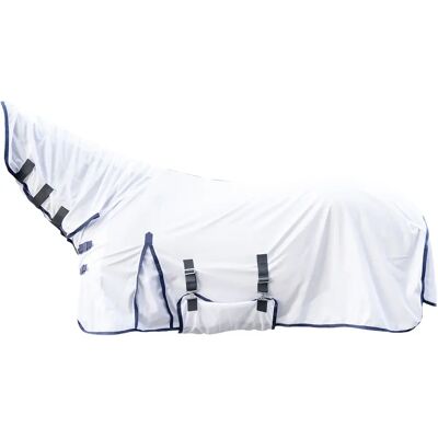 Fliegendecke für Pferde mit Halsabdeckung HKM Lyon Blanc 135 cm Fliegendecke für Pferde mit Halsabdeckung HKM Lyon Blanc 135 cm