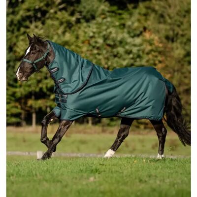 Outdoor-Decke für Ponys mit Halsabdeckung Horseware Amigo Ripstop 900D Plus 200g Vert 140 cm Outdoor-Decke für Ponys mit Halsabdeckung Horseware Amigo Ripstop 900D Plus 200g Vert 140 cm