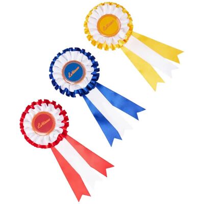 LeMieux - Hobby Horse Rosette Pack Multi - 3 Satinrosetten - Klettverschluss - Ribbons LeMieux - Hobby Horse Rosette Pack Multi - 3 Satinrosetten - Klettverschluss - Ribbons