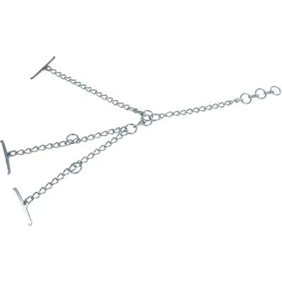 Verzinkte Doppel-Tiroler-Kette mit Karabinerhaken Kerbl Silber 5x45x100 cm Verzinkte Doppel-Tiroler-Kette mit Karabinerhaken Kerbl Silber 5x45x100 cm
