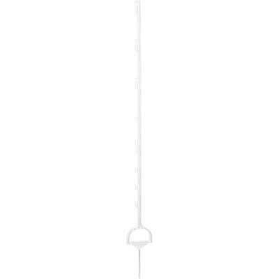 Kunststoffpfahl mit Zaunbügel Kerbl (x5) Weiß 158 cm Kunststoffpfahl mit Zaunbügel Kerbl (x5) Weiß 158 cm