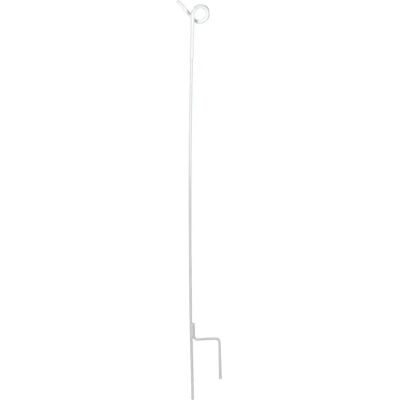Metallzaunpfahl mit Ösen Kerbl (x10) Weiß 105 cm/6 mm Metallzaunpfahl mit Ösen Kerbl (x10) Weiß 105 cm/6 mm