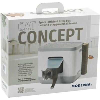 Moderna Casetta Camelia Weiße Katzenkiste - Katzenkiste Moderna Casetta Camelia Weiße Katzenkiste - Katzenkiste