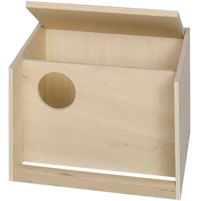 Vogelnest mit Sitzstange für die Landung Nobby Pet Beige 30x28x20 cm Vogelnest mit Sitzstange für die Landung Nobby Pet Beige 30x28x20 cm