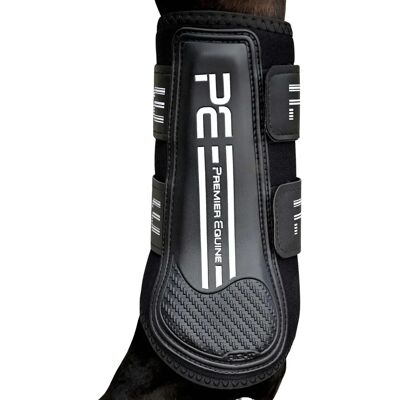 Geschlossene Gamaschen für Pferde Premier Equine Air Velox Schwarz XL Geschlossene Gamaschen für Pferde Premier Equine Air Velox Schwarz XL
