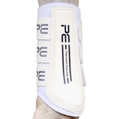 Geschlossene Gamaschen für Pferde Premier Equine Air Velox Weiß L Geschlossene Gamaschen für Pferde Premier Equine Air Velox Weiß L