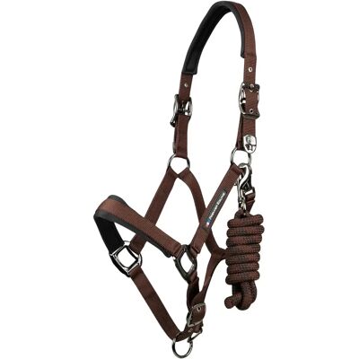 Nylonhalfter für Pferde Premier Equine Corda Braun Cob Nylonhalfter für Pferde Premier Equine Corda Braun Cob