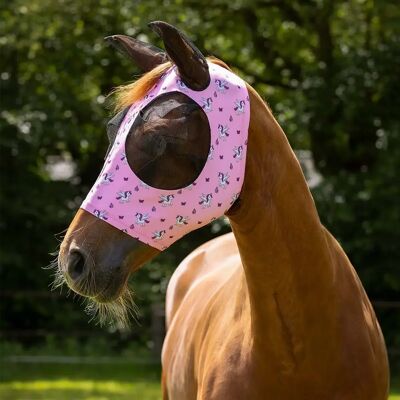 Fliegenhaube für Pferde QHP Super bug Lila Pony Fliegenhaube für Pferde QHP Super bug Lila Pony
