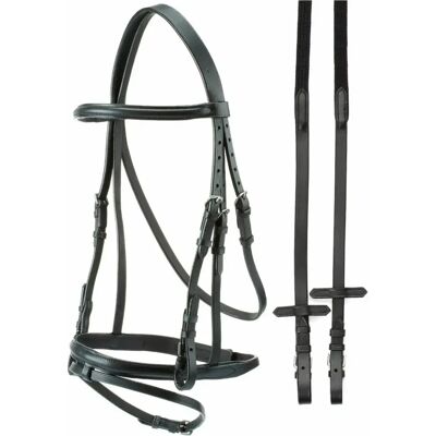 Trensen für Pferde econ glatt Tattini (1403833) Schwarz Pony Trensen für Pferde econ glatt Tattini (1403833) Schwarz Pony