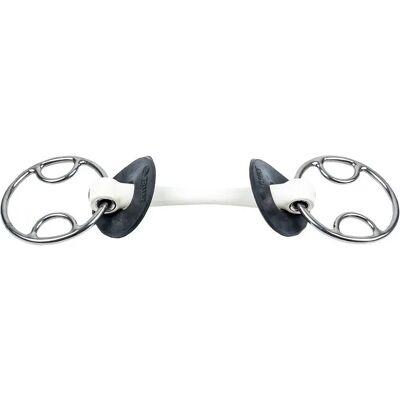 Mors Beval für Pferd mit Kinnriemen Trust Inno Sense Flexi Soft 20 Blanc 13,5 cm Mors Beval für Pferd mit Kinnriemen Trust Inno Sense Flexi Soft 20 Blanc 13,5 cm