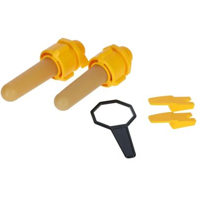Hygienischer Sauger mit Sauger und Montageschlüssel Kerbl (x2) Gelb TU Hygienischer Sauger mit Sauger und Montageschlüssel Kerbl (x2) Gelb TU