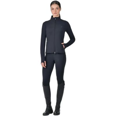 Vielseitige Damenreitjacke mit durchgehendem Reißverschluss Dublin Noir M Vielseitige Damenreitjacke mit durchgehendem Reißverschluss Dublin Noir M