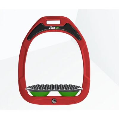 Endurance Steigbügel rot/grau/grün Flex-On Green Composite Rouge TU Endurance Steigbügel rot/grau/grün Flex-On Green Composite Rouge TU