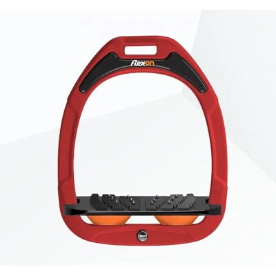 Ultra Grip Schrägreiter Steigbügel Rot/Schwarz/Orange Flex-On Green Composite Rouge TU Ultra Grip Schrägreiter Steigbügel Rot/Schwarz/Orange Flex-On Green Composite Rouge TU