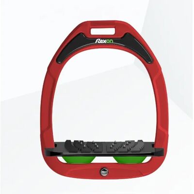 Ultra Grip Steigbügel Rot/Schwarz/Grün Flex-On Green Composite Rouge TU Ultra Grip Steigbügel Rot/Schwarz/Grün Flex-On Green Composite Rouge TU