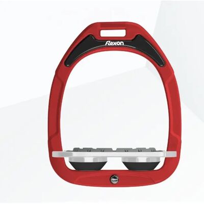 Platte Grip Steigbügel Rot/Grau/Schwarz Flex-On Green Composite Rouge TU Platte Grip Steigbügel Rot/Grau/Schwarz Flex-On Green Composite Rouge TU