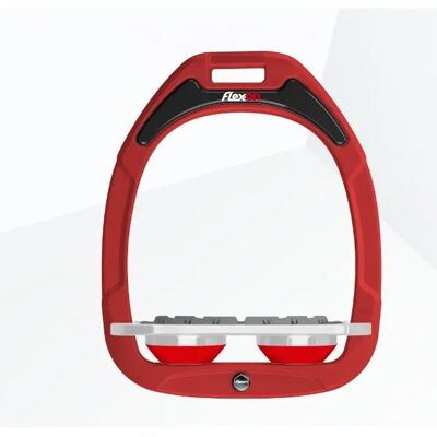 Platte Grip Steigbügel Rot/Grau/Rot Flex-On Green Composite Rouge TU Platte Grip Steigbügel Rot/Grau/Rot Flex-On Green Composite Rouge TU