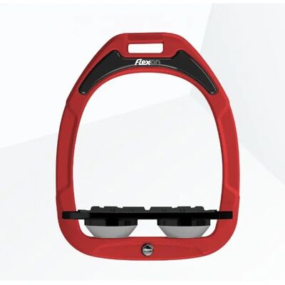 Platte Grip Steigbügel Rot/Schwarz/Grau Flex-On Green Composite Rouge TU Platte Grip Steigbügel Rot/Schwarz/Grau Flex-On Green Composite Rouge TU