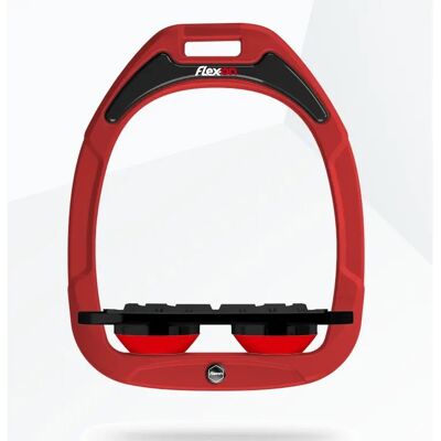 Platte Grip Steigbügel Rot/Schwarz/Rot Flex-On Green Composite Rouge TU Platte Grip Steigbügel Rot/Schwarz/Rot Flex-On Green Composite Rouge TU