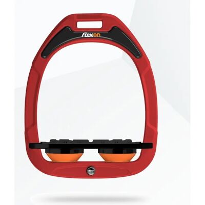 Platte Griff Steigbügel Rot/Schwarz/Orange Flex-On Green Composite Rouge TU Platte Griff Steigbügel Rot/Schwarz/Orange Flex-On Green Composite Rouge TU