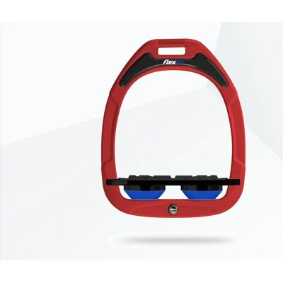 Platte Griffe Steigbügel Rot/Schwarz/Blau Flex-On Green Composite Rouge TU Platte Griffe Steigbügel Rot/Schwarz/Blau Flex-On Green Composite Rouge TU