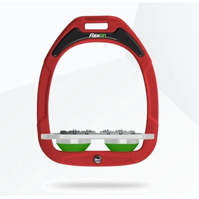 Ultra Grip Plattensteigbügel Rot/Grau/Grün Flex-On Green Composite Rouge TU Ultra Grip Plattensteigbügel Rot/Grau/Grün Flex-On Green Composite Rouge TU