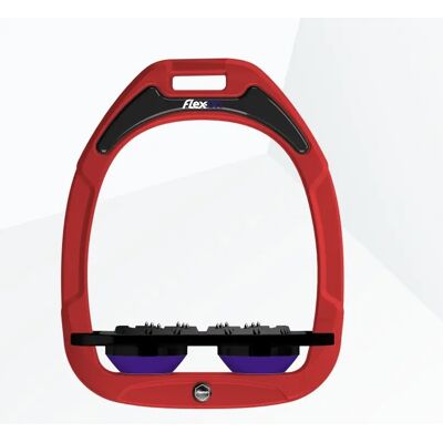 Platte Ultra Grip Steigbügel Rot/Schwarz/Violett Flex-On Green Composite Rouge TU Platte Ultra Grip Steigbügel Rot/Schwarz/Violett Flex-On Green Composite Rouge TU