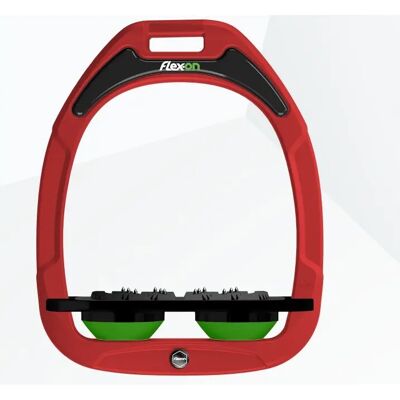 Platte Ultra Grip Steigbügel Rot/Schwarz/Grün Flex-On Green Composite Rouge TU Platte Ultra Grip Steigbügel Rot/Schwarz/Grün Flex-On Green Composite Rouge TU