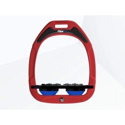 Flachsteigbügel Ultra Grip Rot/Schwarz/Blau Flex-On Green Composite Rouge TU Flachsteigbügel Ultra Grip Rot/Schwarz/Blau Flex-On Green Composite Rouge TU