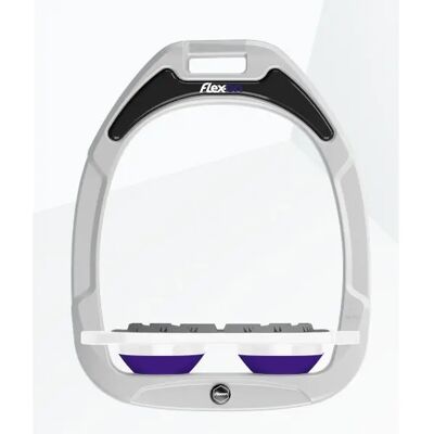 Platte Grip Steigbügel Weiß/Weiß/Violett Flex-On Green Composite Weiß TU Platte Grip Steigbügel Weiß/Weiß/Violett Flex-On Green Composite Weiß TU