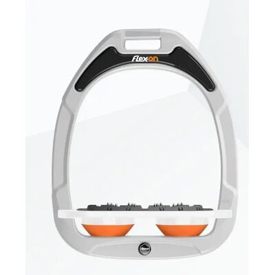 Platte Ultra Grip Steigbügel Weiß/Weiß/Orange Flex-On Green Composite Weiß TU Platte Ultra Grip Steigbügel Weiß/Weiß/Orange Flex-On Green Composite Weiß TU