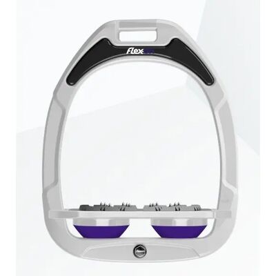 Platte Ultra Grip Steigbügel Weiß/Grau/Violett Flex-On Green Composite Weiß TU Platte Ultra Grip Steigbügel Weiß/Grau/Violett Flex-On Green Composite Weiß TU