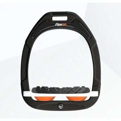 Schräg-Steigbügel Ultra Grip Schwarz/Weiß/Orange Flex-On Green Composite Schwarz TU Schräg-Steigbügel Ultra Grip Schwarz/Weiß/Orange Flex-On Green Composite Schwarz TU