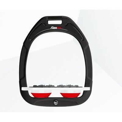 Platte Ultra Grip Steigbügel Schwarz/Weiß/Rot Flex-On Green Composite Schwarz TU Platte Ultra Grip Steigbügel Schwarz/Weiß/Rot Flex-On Green Composite Schwarz TU