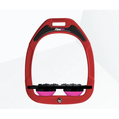 Platte Ultra Grip Steigbügel Rot/Schwarz/Rosa Flex-On Green Composite Rot TU Platte Ultra Grip Steigbügel Rot/Schwarz/Rosa Flex-On Green Composite Rot TU