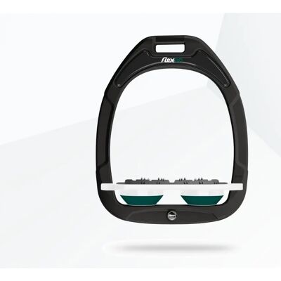 Platte Ultra Grip Steigbügel Grün/Weiß/Grün Flex-On Green Composite Grün TU Platte Ultra Grip Steigbügel Grün/Weiß/Grün Flex-On Green Composite Grün TU