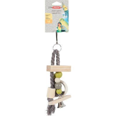 Zolux Holzspielzeug Banjo für Papageien - Für Arabesque Käfige Zolux Holzspielzeug Banjo für Papageien - Für Arabesque Käfige
