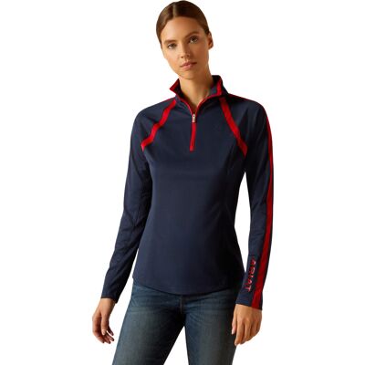 Reitertrikot für damen Ariat Sunstopper 3.0 Blau 2XL Reitertrikot für damen Ariat Sunstopper 3.0 Blau 2XL