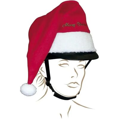 Reithelmüberzug Equithème Noël Rouge TU Reithelmüberzug Equithème Noël Rouge TU