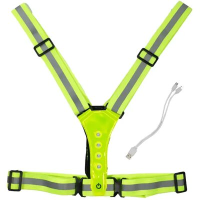 Beleuchtete LED-Reitweste HKM Vert TU Beleuchtete LED-Reitweste HKM Vert TU