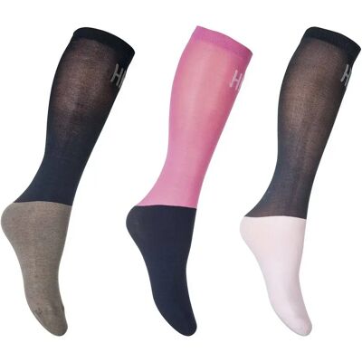 Mikrofaser Reitsocken HKM (x3) Rose 38/40 Mikrofaser Reitsocken HKM (x3) Rose 38/40
