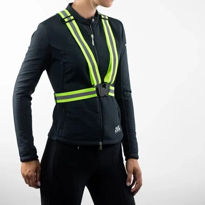 Verstellbare Reitweste mit reflektierenden Streifen Horze Adjustable Jaune TU Verstellbare Reitweste mit reflektierenden Streifen Horze Adjustable Jaune TU