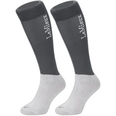 Reitsocken Turnier LeMieux (x2) Gris S Reitsocken Turnier LeMieux (x2) Gris S
