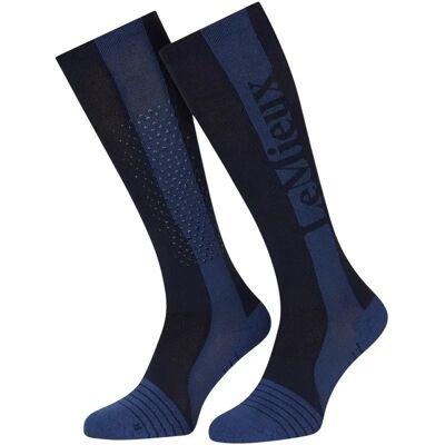 Reitsocken mit Grip LeMieux Performance Bleu 36/40 Reitsocken mit Grip LeMieux Performance Bleu 36/40