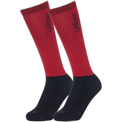 Reitsocken LeMieux (x2) Rouge M Reitsocken LeMieux (x2) Rouge M